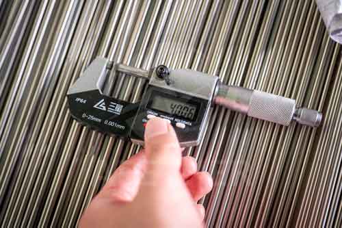 Inconel 625 capillary tube outer diamter inspection