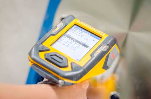Incoloy 890 flange PMI test