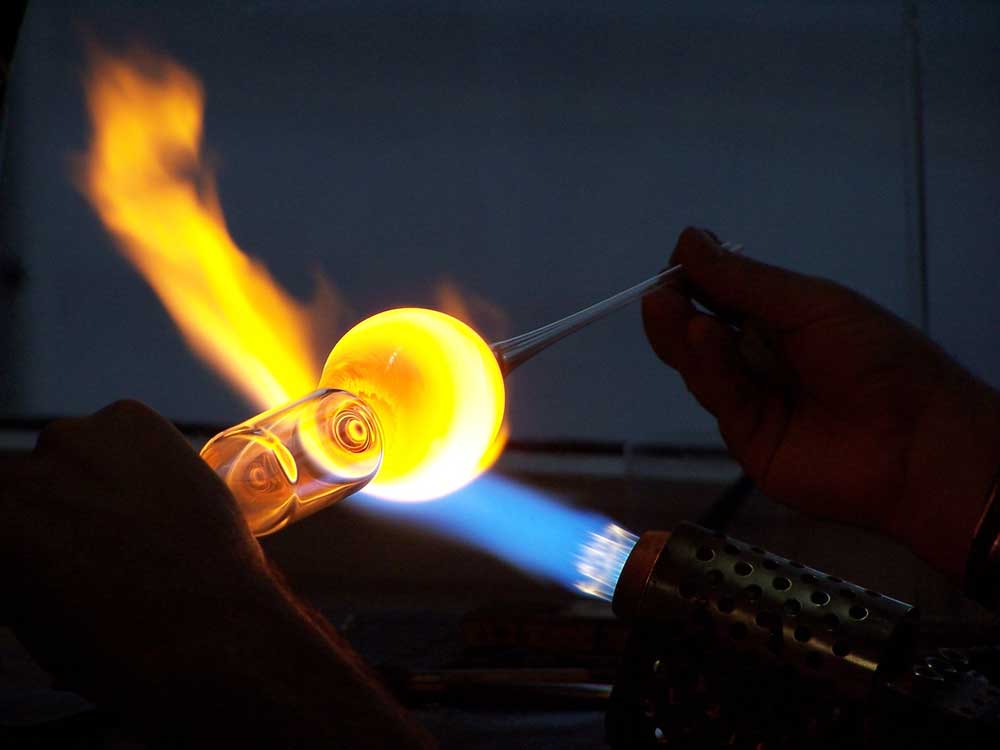 melting and reshaping for glass